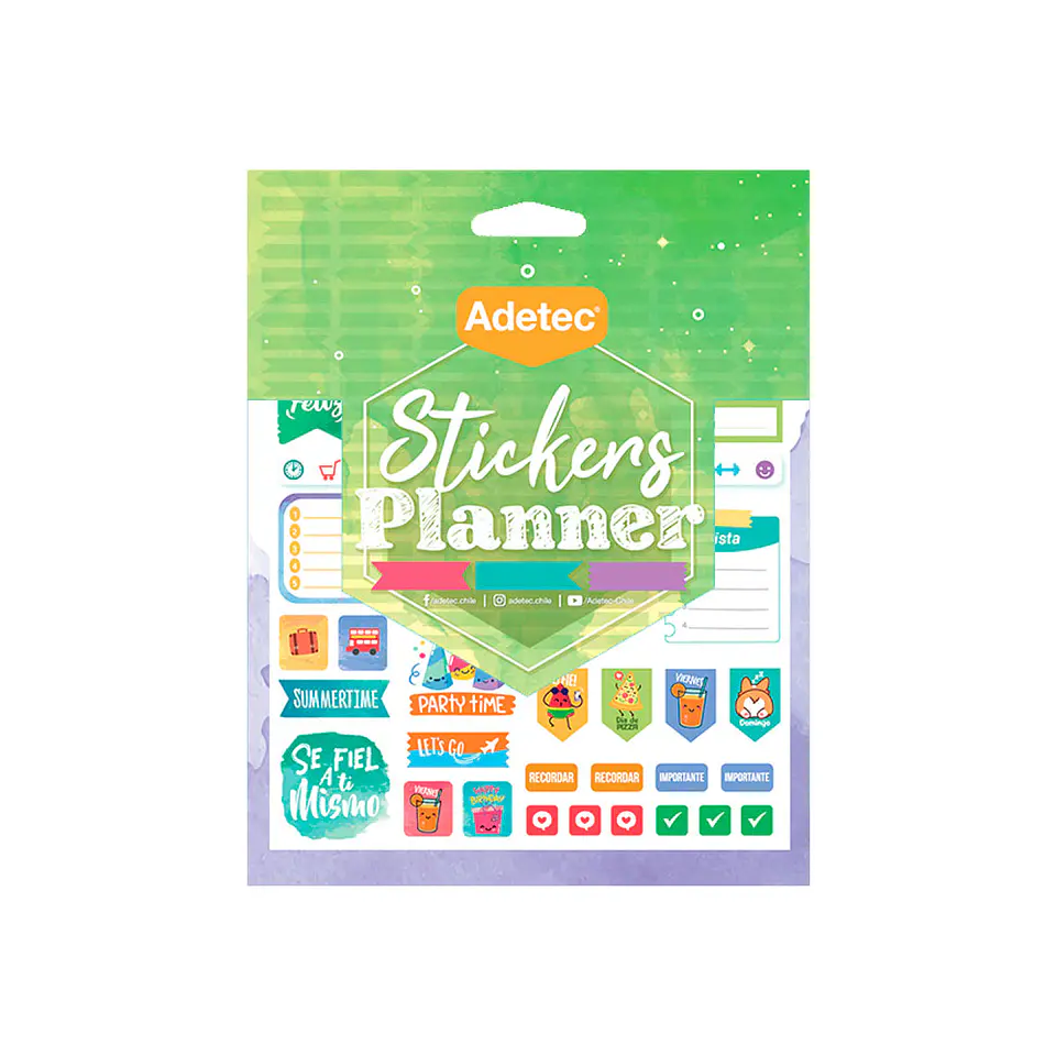 Block Sticker Planner/Travel Autoadhesivo Adetec 2