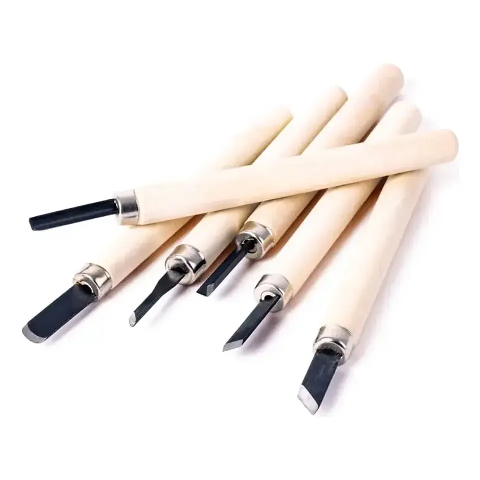 Juego De Cinceles Para Tallar Madera 6 Piezas Gubias para Grabado 2