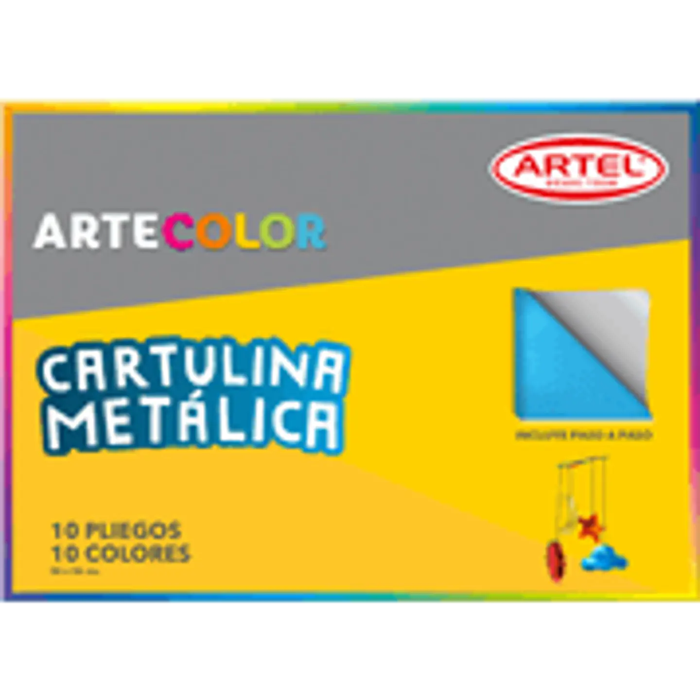 Cartulina Metálica Color Carpeta 10 Pliegos Artel 1