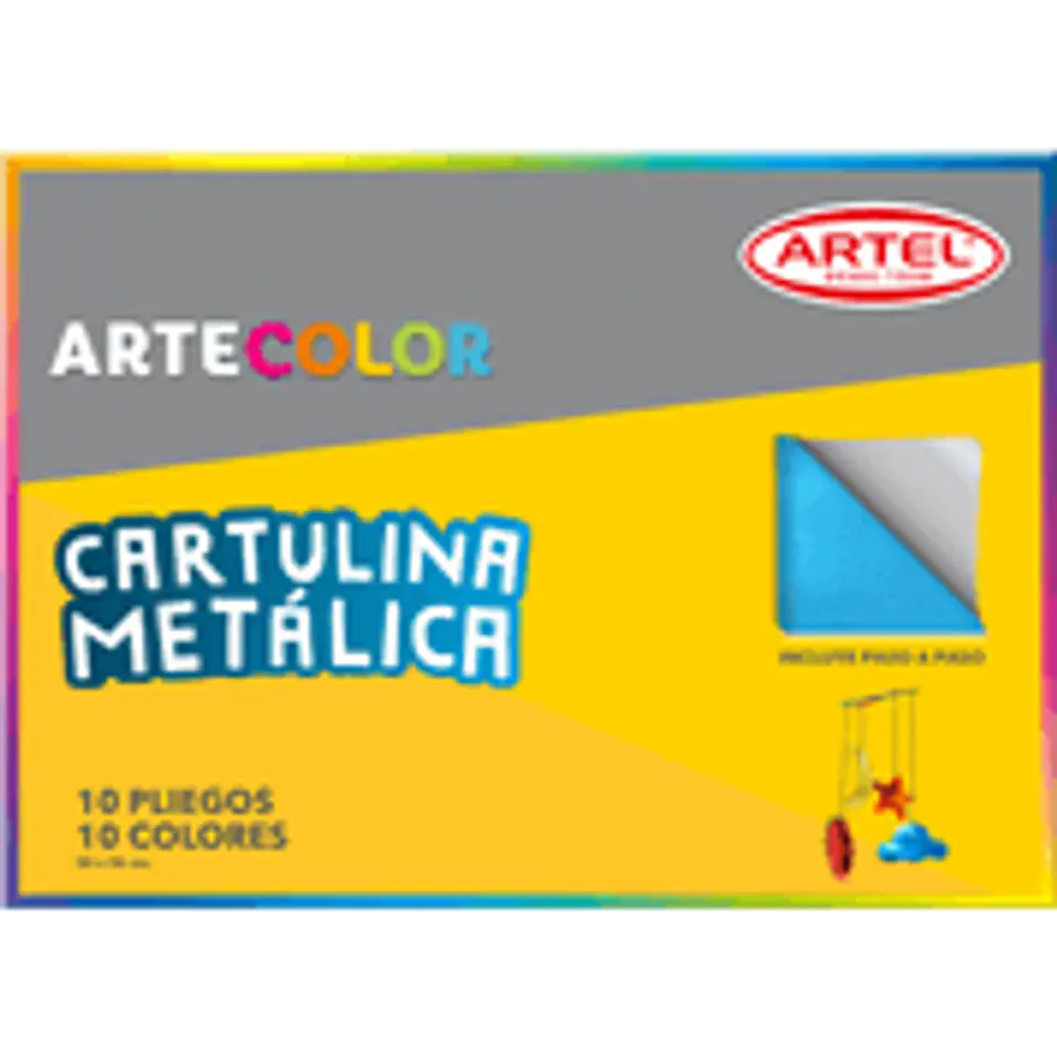 Cartulina Metálica Color Carpeta 10 Pliegos Artel 1