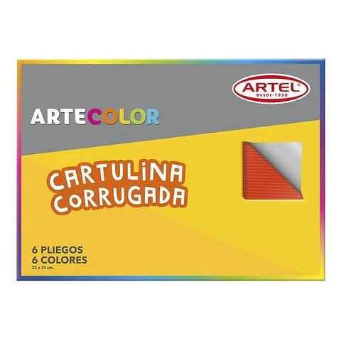 Cartulina Corrugada 6 pliegos Artel 