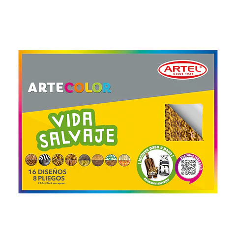 Cartulina vida salvaje Artel 