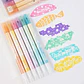 Destacador Glitter Borrable 6 Pcs - Miniatura 2