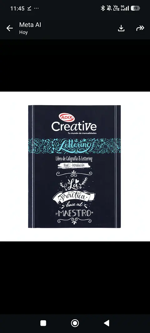 Cuaderno De Caligrafía Y Lettering Nivel 1 Adix Creative