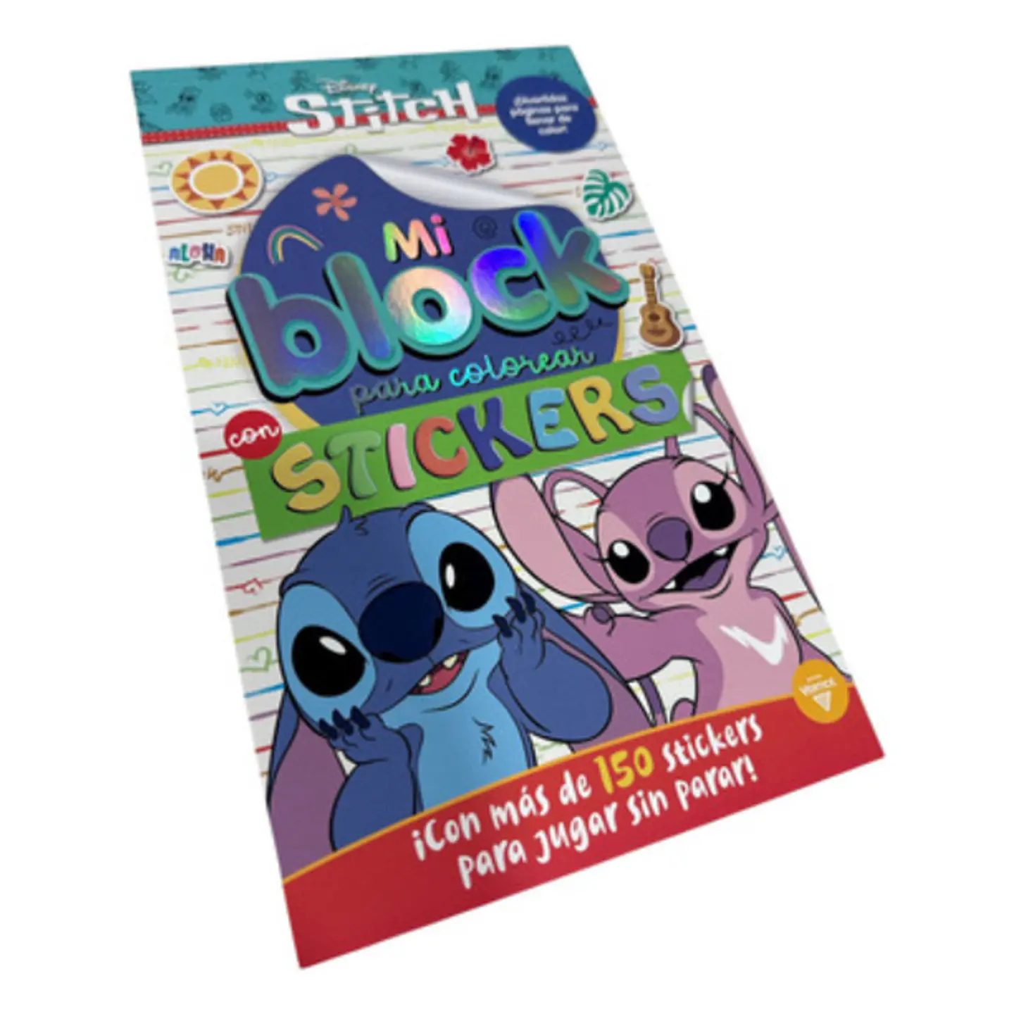 Block de Stickers Para Colorear Lilo y Stitch 2