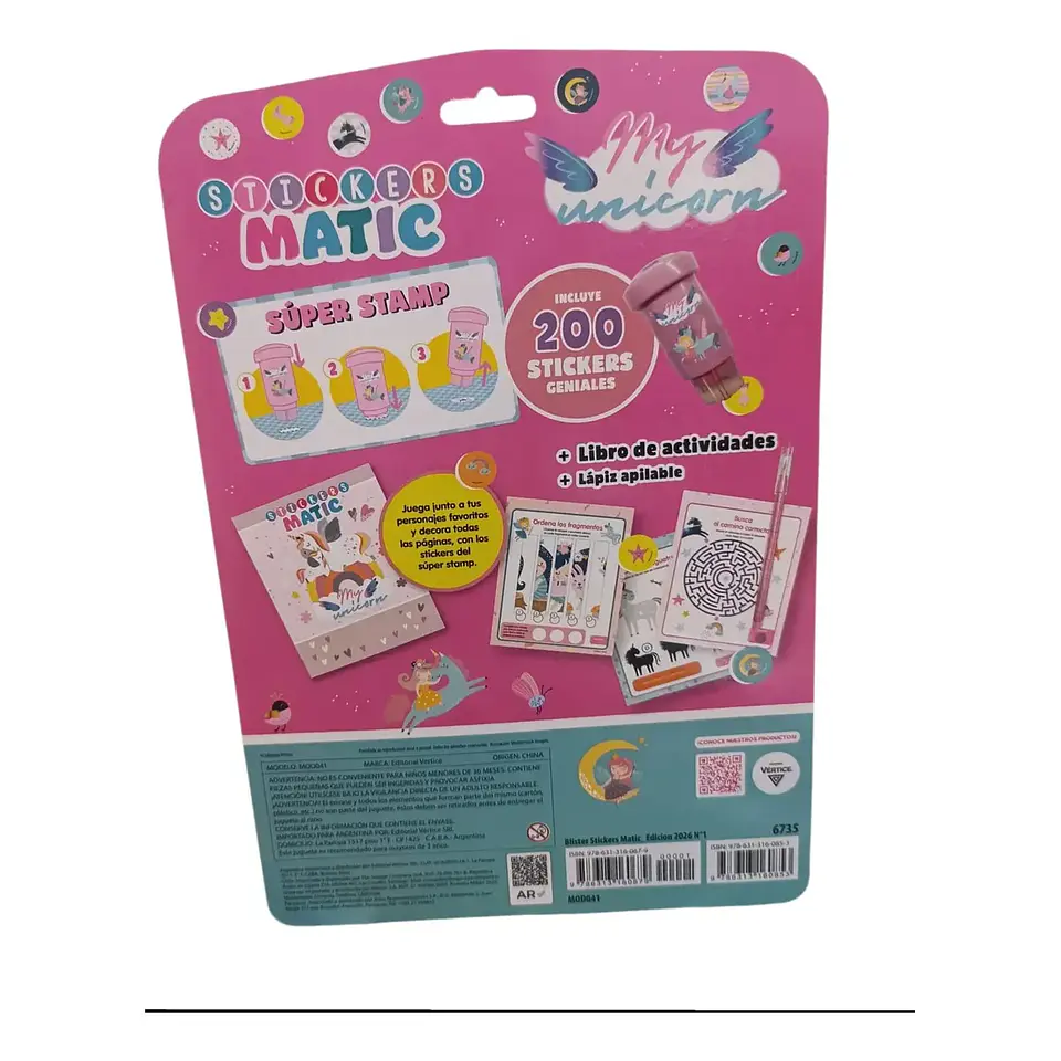 Blíster Sticker Matic Hello Kitty 3
