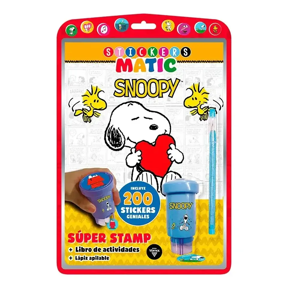 Blíster Sticker Matic Snoopy 1