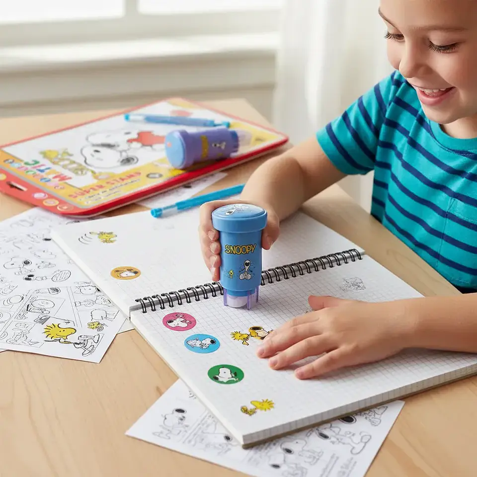 Blíster Sticker Matic Snoopy 3