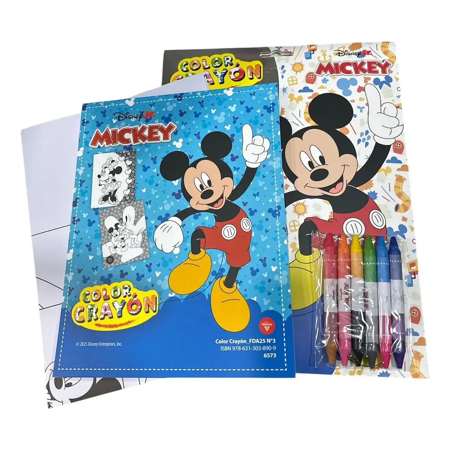 Set Artístico Disney Mickey Mouse Con Crayones Doble Color 2