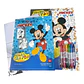 Set Artístico Disney Mickey Mouse Con Crayones Doble Color - Miniatura 2