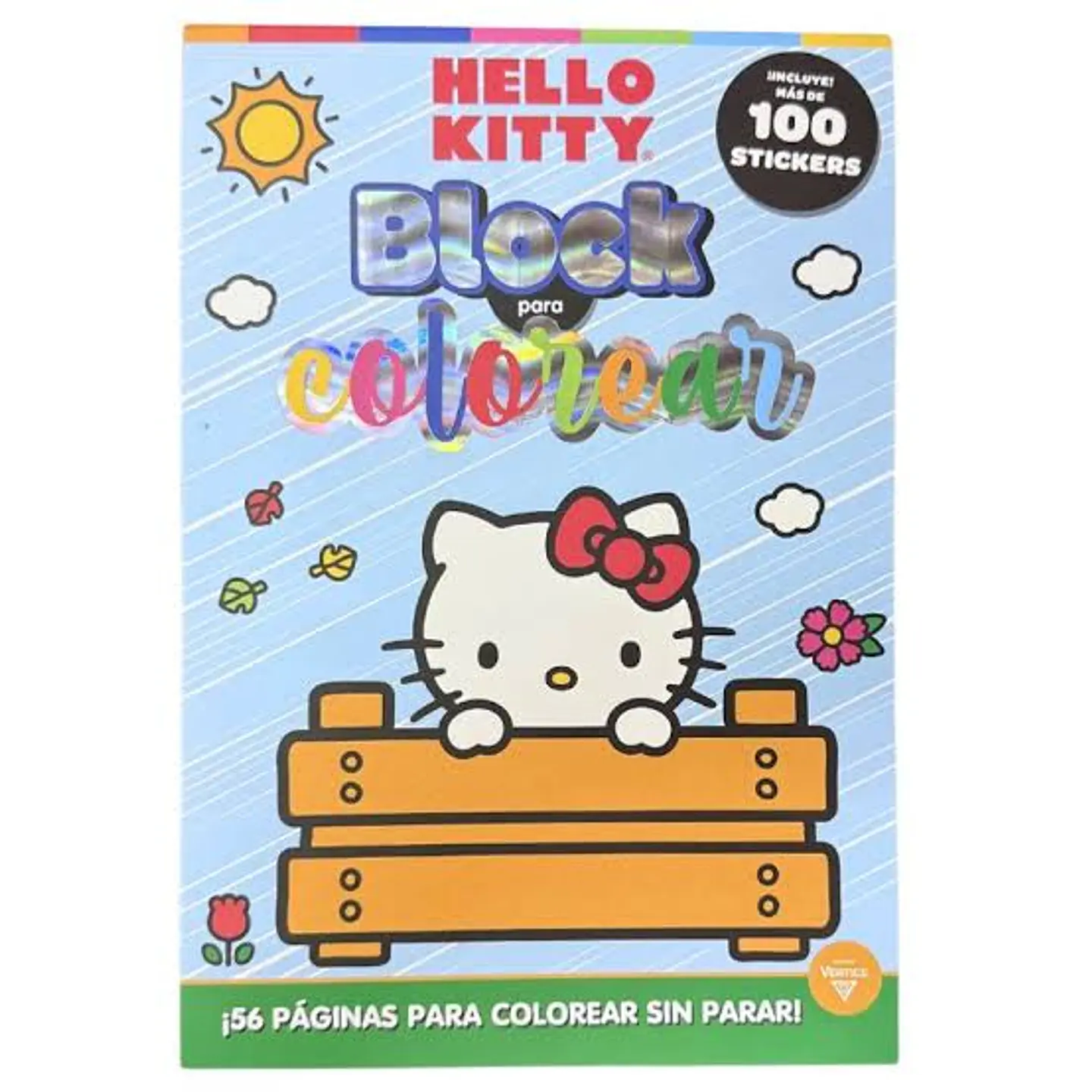 Block de 52 Hojas Para pintar y Stickers de Hello Kitty and Friends 1