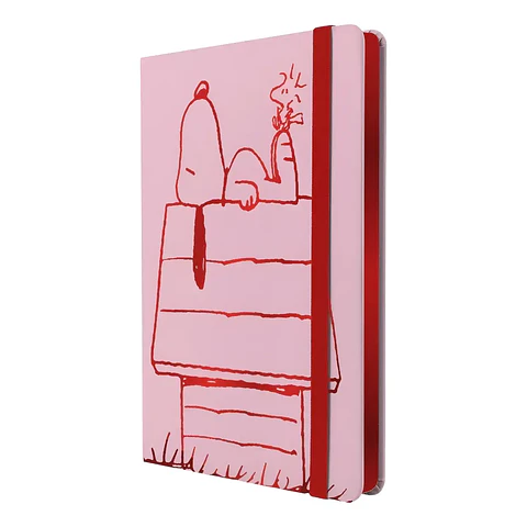 Cuaderno Mooving Notes A5 Snoopy Rosa