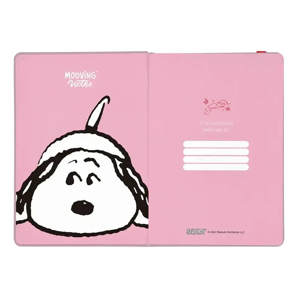 Cuaderno Mooving Notes A5 Snoopy Rosa 4