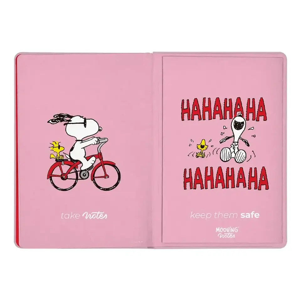 Cuaderno Mooving Notes A5 Snoopy Rosa 5