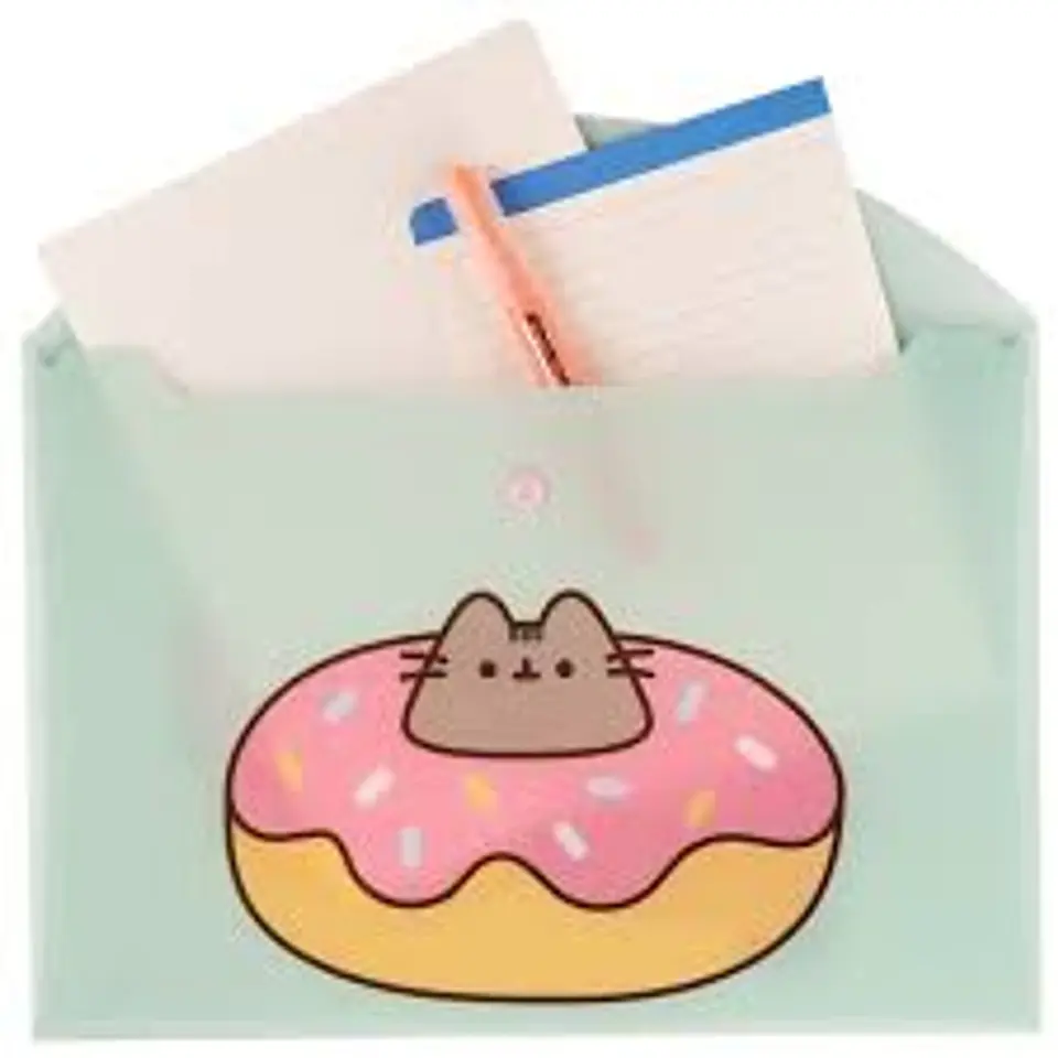 Sobre Con Botón A4 Pusheen 3
