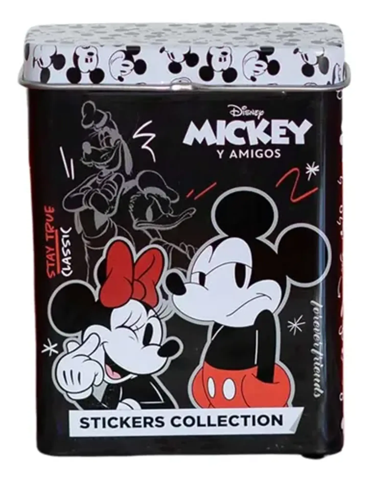 Lata Coleccionable con Stickers Mickey Mouse Uv A Prueba D Agua 4