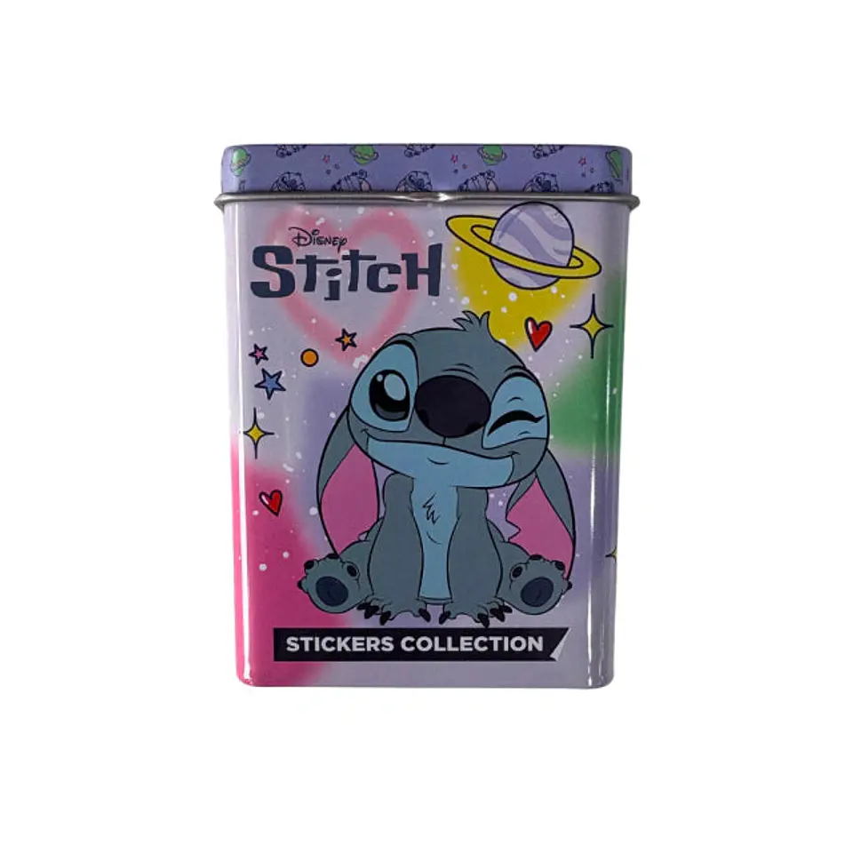 Lata Coleccionable Multi-Stickers Stitch – 8 Láminas  1
