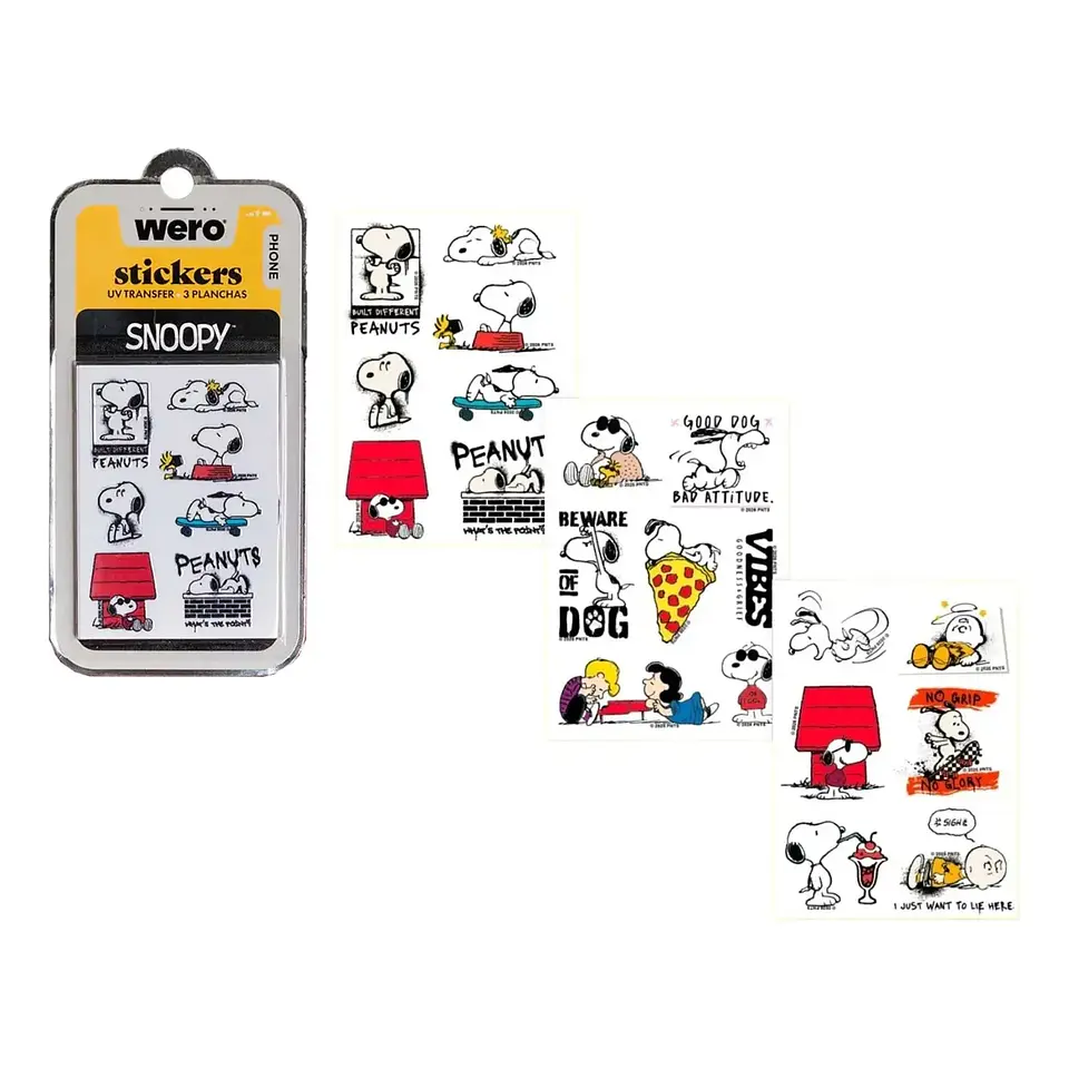 Sticker Para Celular Snoopy Uv Transfer - Wero 1