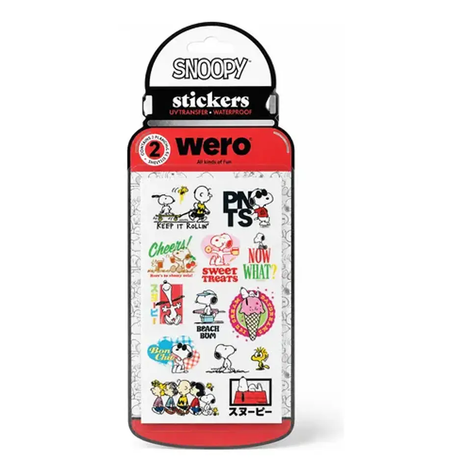 Stickers Snoopy Para Botella Uv Transfer - Wero 1