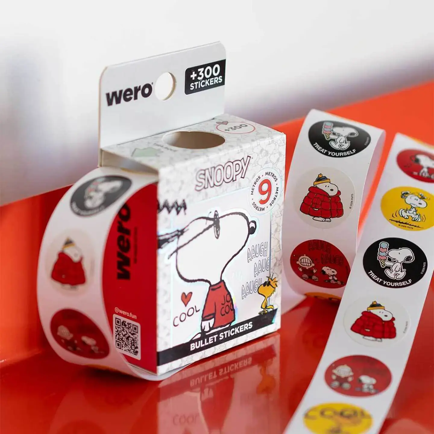 BULLET ROLL 300 STICKERS SNOOPY - WERO 1