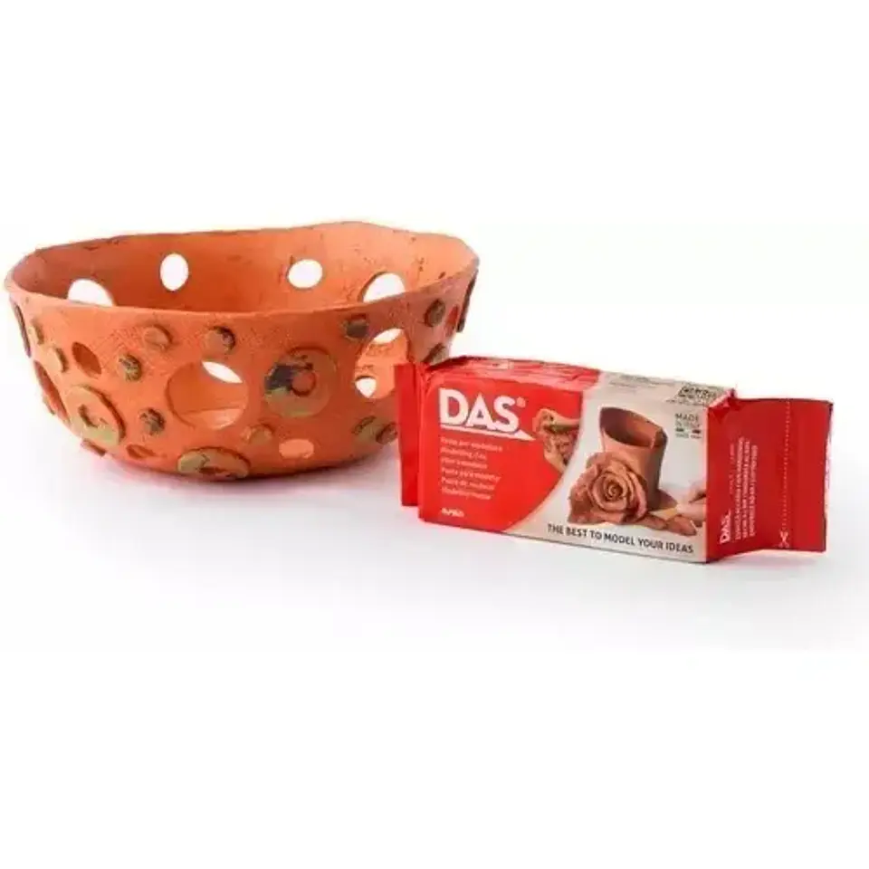 Pasta Das Para modelar en frío 1/2 kg Terracota 2