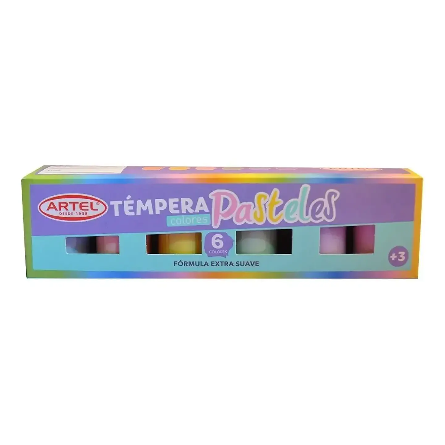 Témpera Pastel 6 colores Artel 1