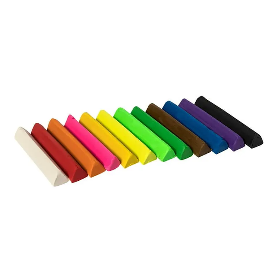 Plasticinas Artelina triangulares 12 colores Artel 3