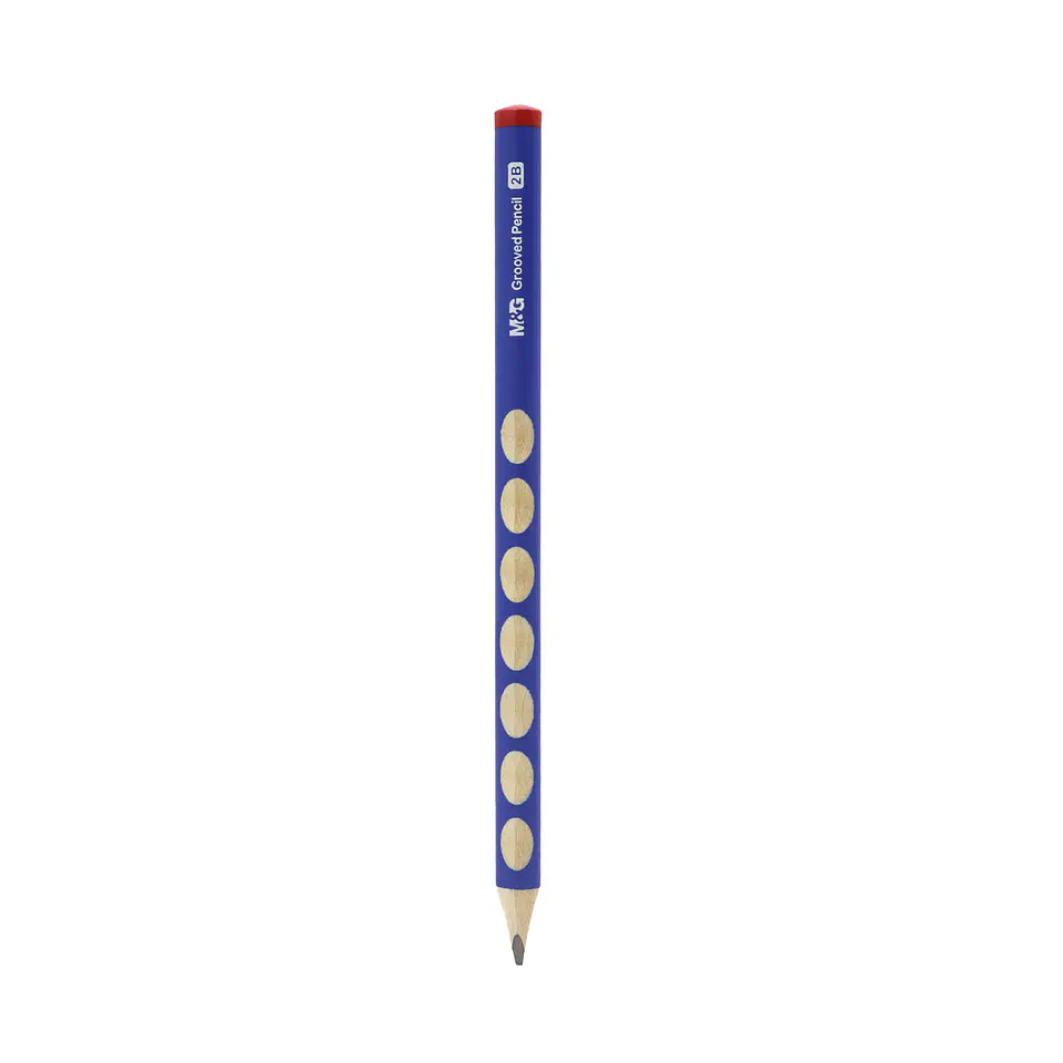 Lápiz Grafito 2b Jumbo Triangular Con grip De Agarre M&g 1