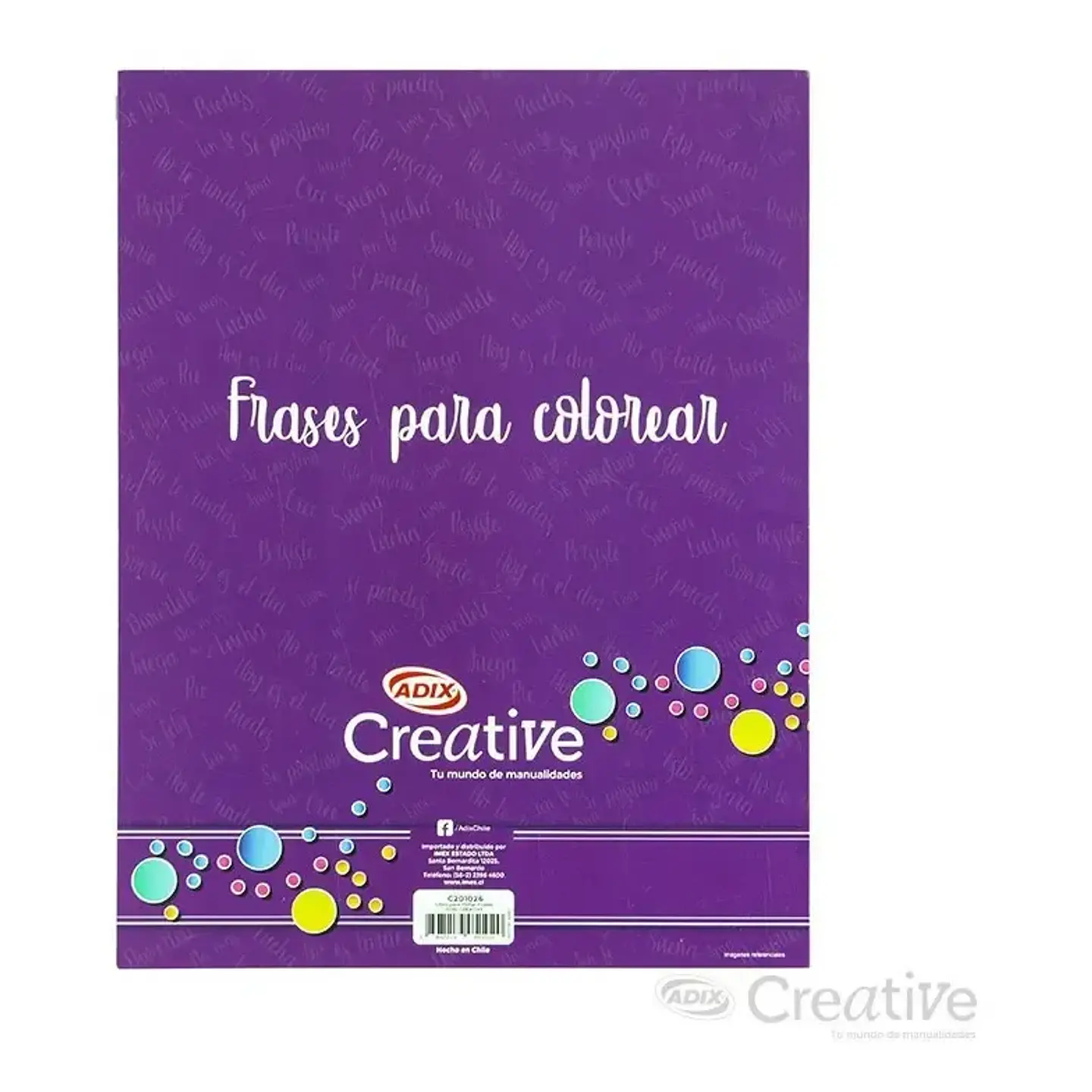 Libro Frases para Colorear 50 Diseños - Adix Creative 4