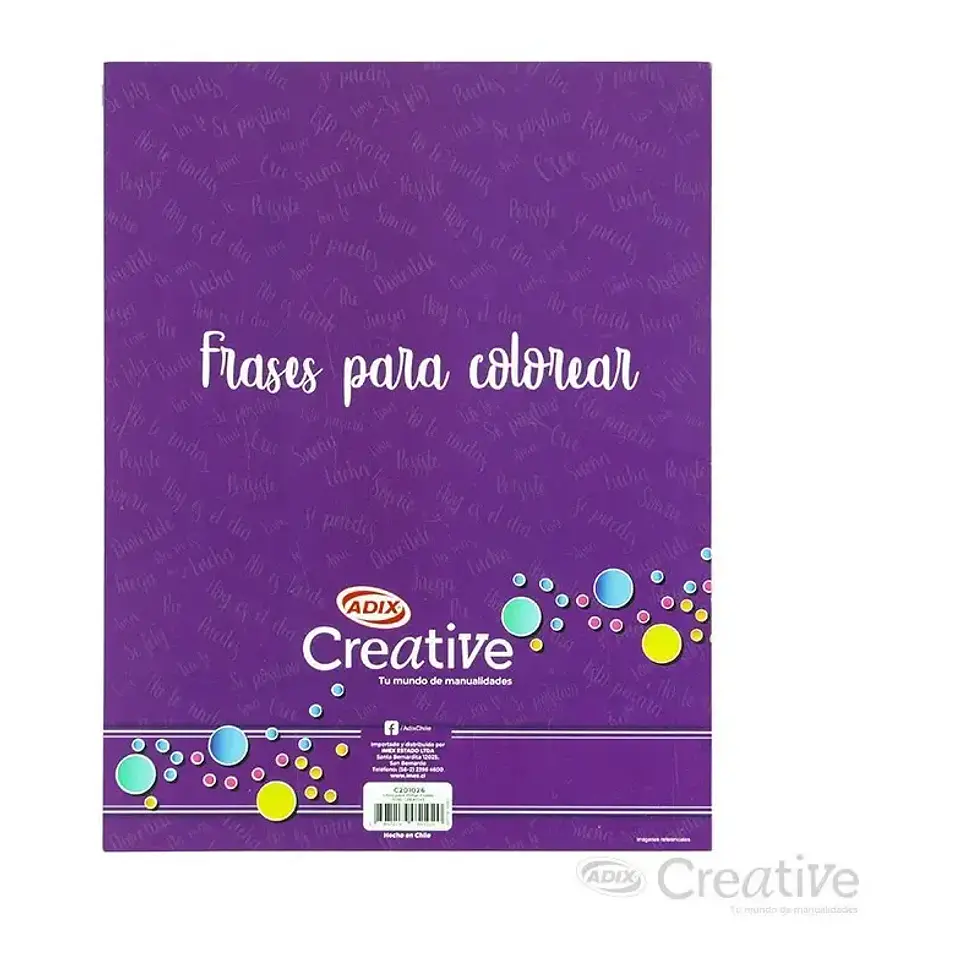 Libro Frases para Colorear 50 Diseños - Adix Creative 4
