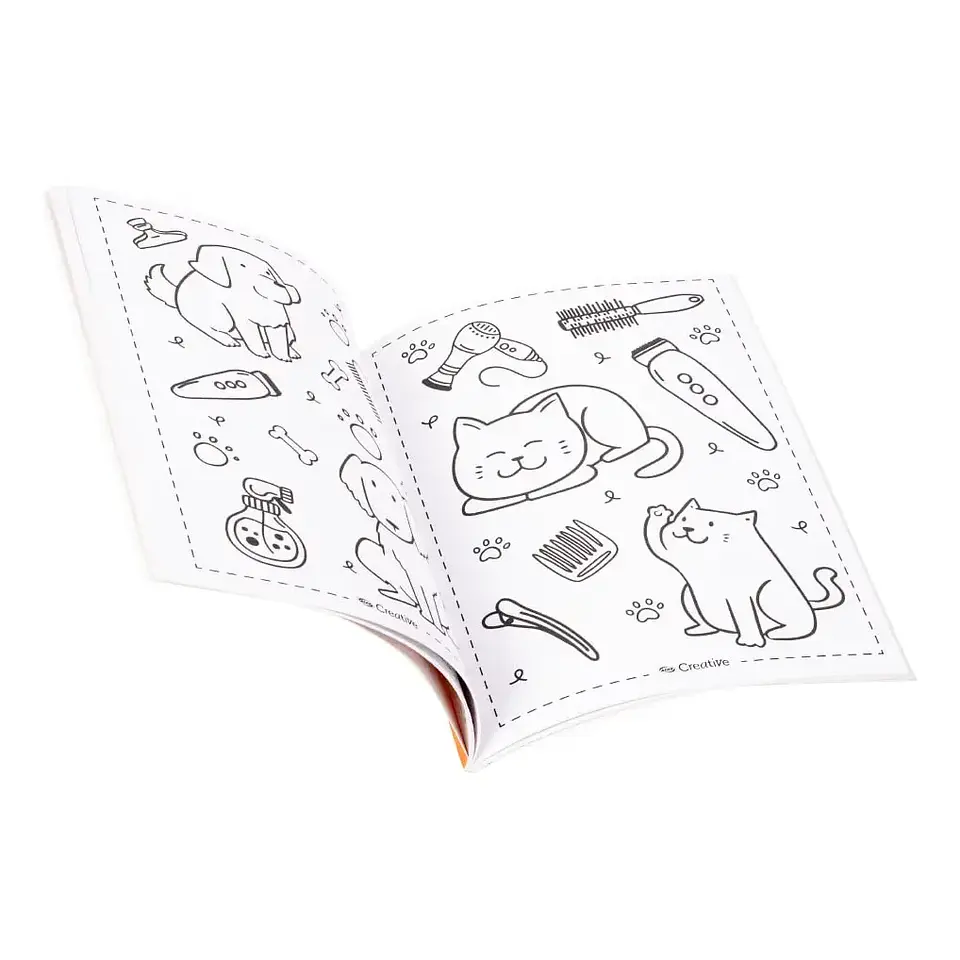 Libro Para Colorear Doodles Perros Y Gatos - Adix Creative 2