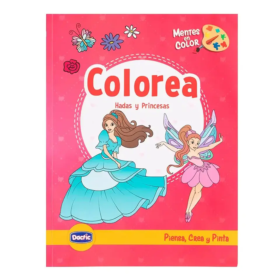 Libro Colorear Hada Y Princesa 50 Diseños - Dactic 1