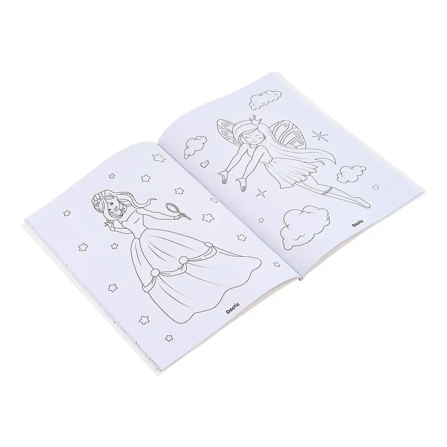 Libro Colorear Hada Y Princesa 50 Diseños - Dactic 2