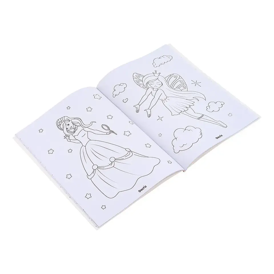Libro Colorear Hada Y Princesa 50 Diseños - Dactic 2