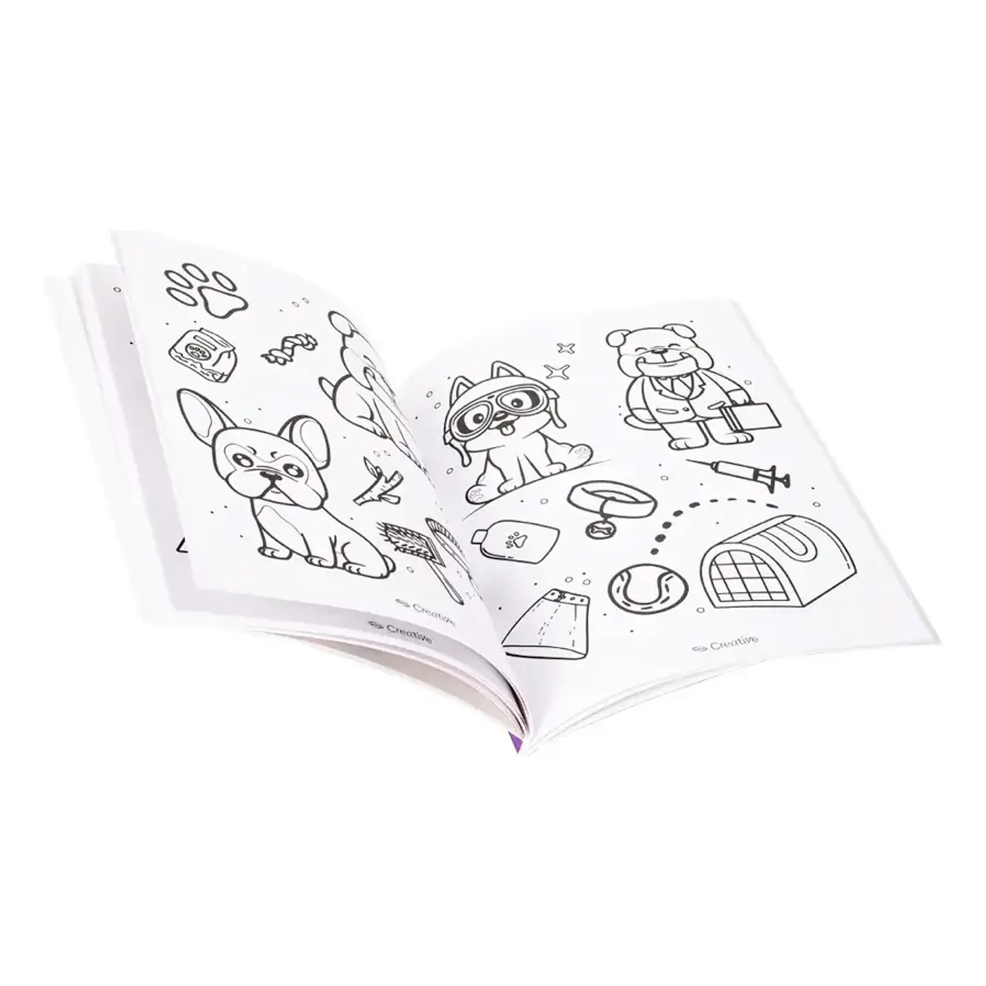 Libro Para Colorear Kawaii Dog Lovers - Adix Creative 2