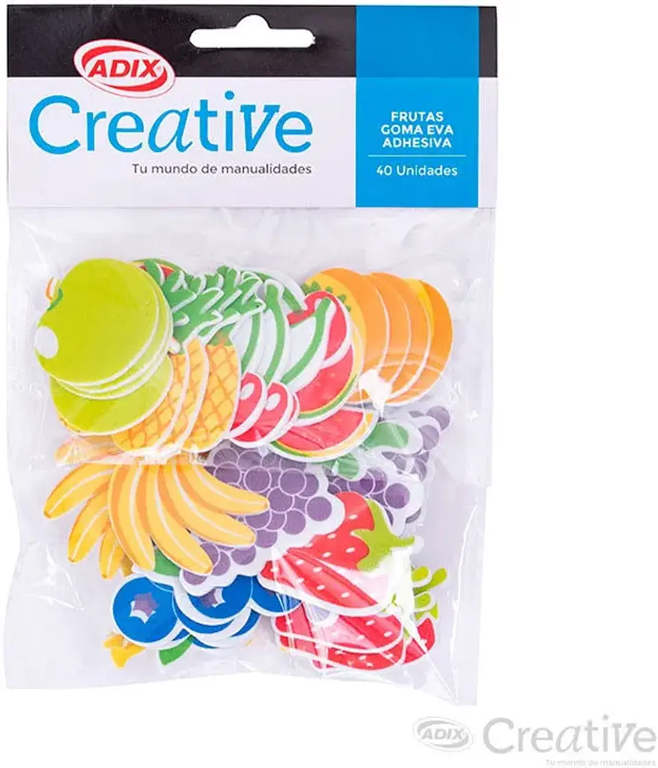 Frutas de Goma Eva Adhesivas Adix Creative 1