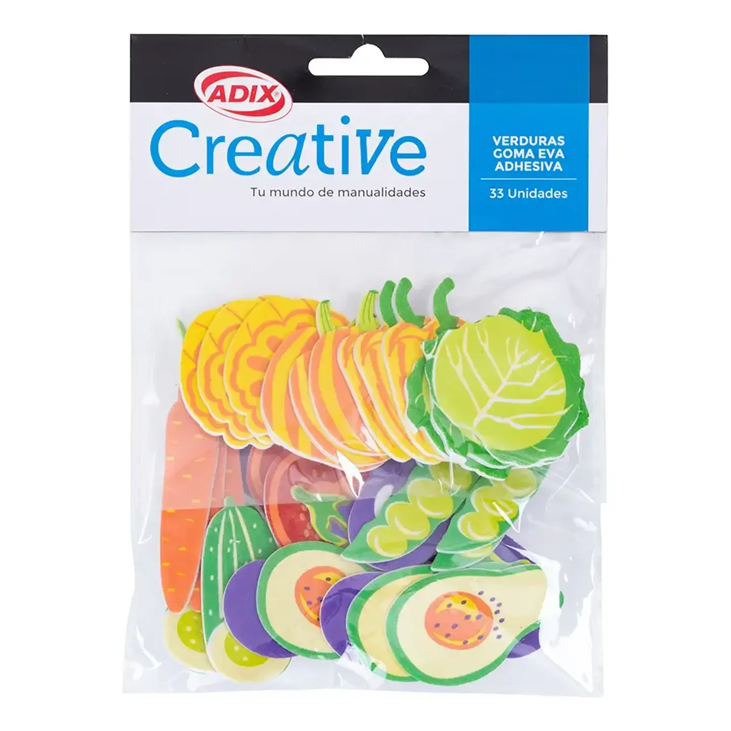 Verduras de goma Eva adhesiva Adix Creative 1
