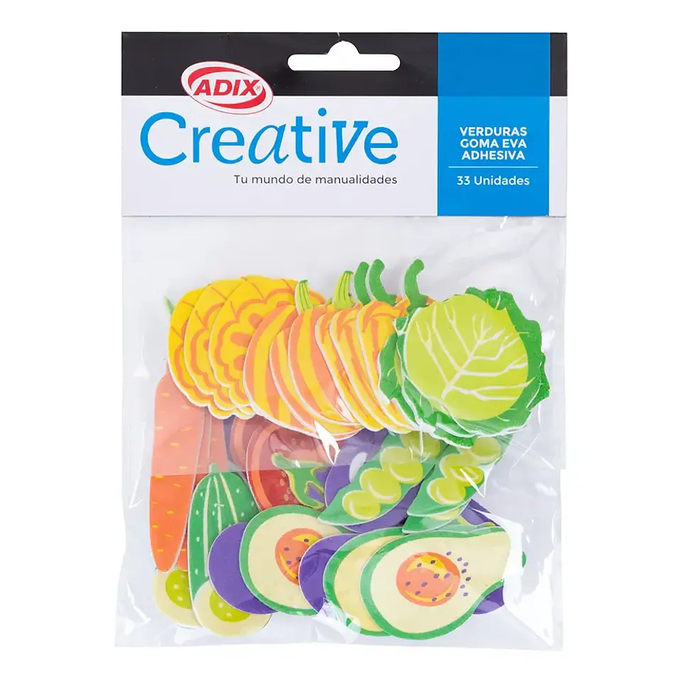 Verduras de goma Eva adhesiva Adix Creative 1