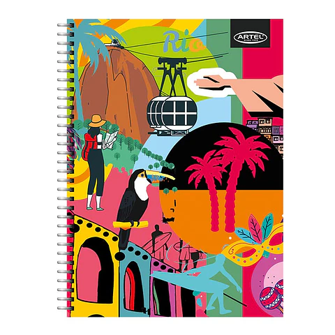 Cuaderno Universitario Artel 100 Hojas 7Mm Flúor Sof t 55 Gramos