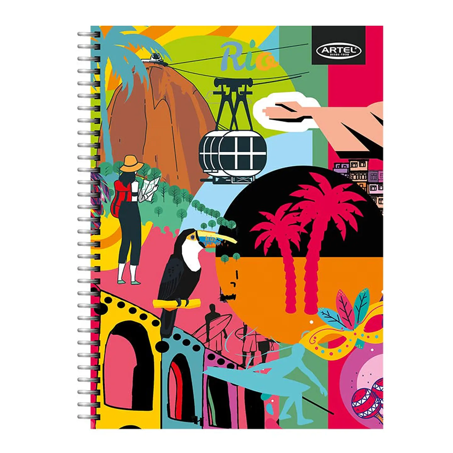 Cuaderno Universitario Artel 100 Hojas 7Mm Flúor Sof t 55 Gramos 1