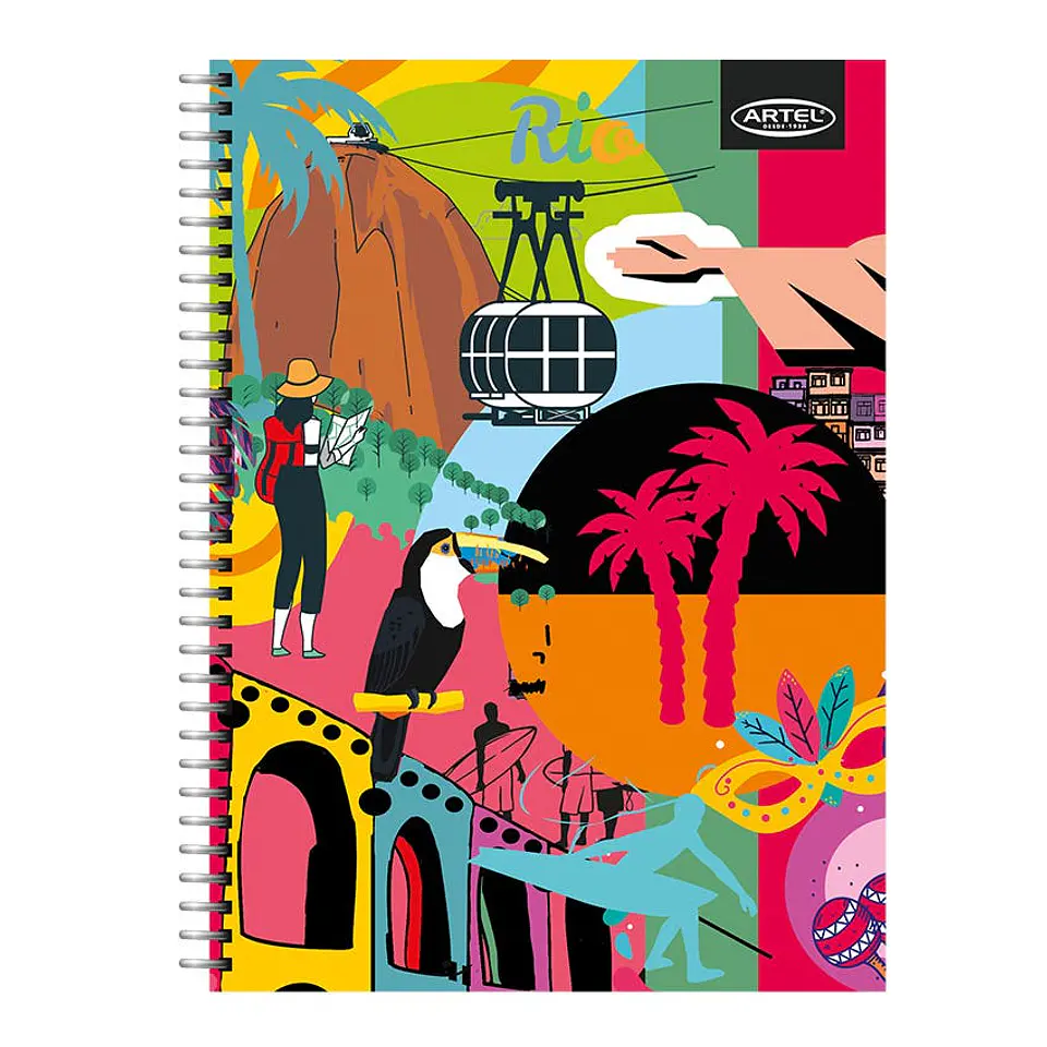 Cuaderno Universitario Artel 100 Hojas 7Mm Flúor Sof t 55 Gramos 1