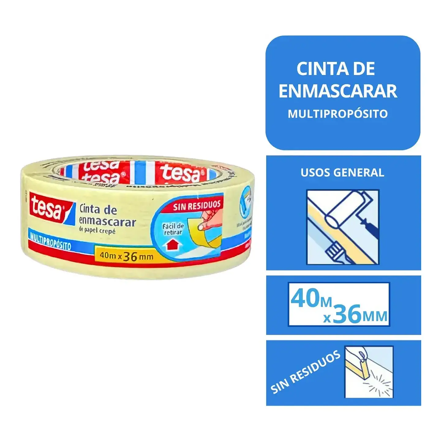 Masking Tape Tesa 36mm x 40 1