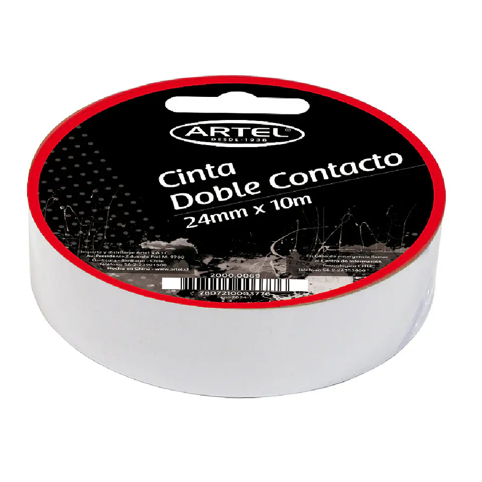 Cinta Doble Contacto Rollo 18mm X 10mt Artel  1