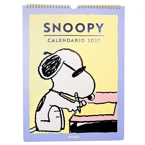 Calendario Snoopy con stickers 2027 Mooving!