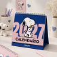Calendario De Escritorio 2027 Mooving - Snoopy - Miniatura 1