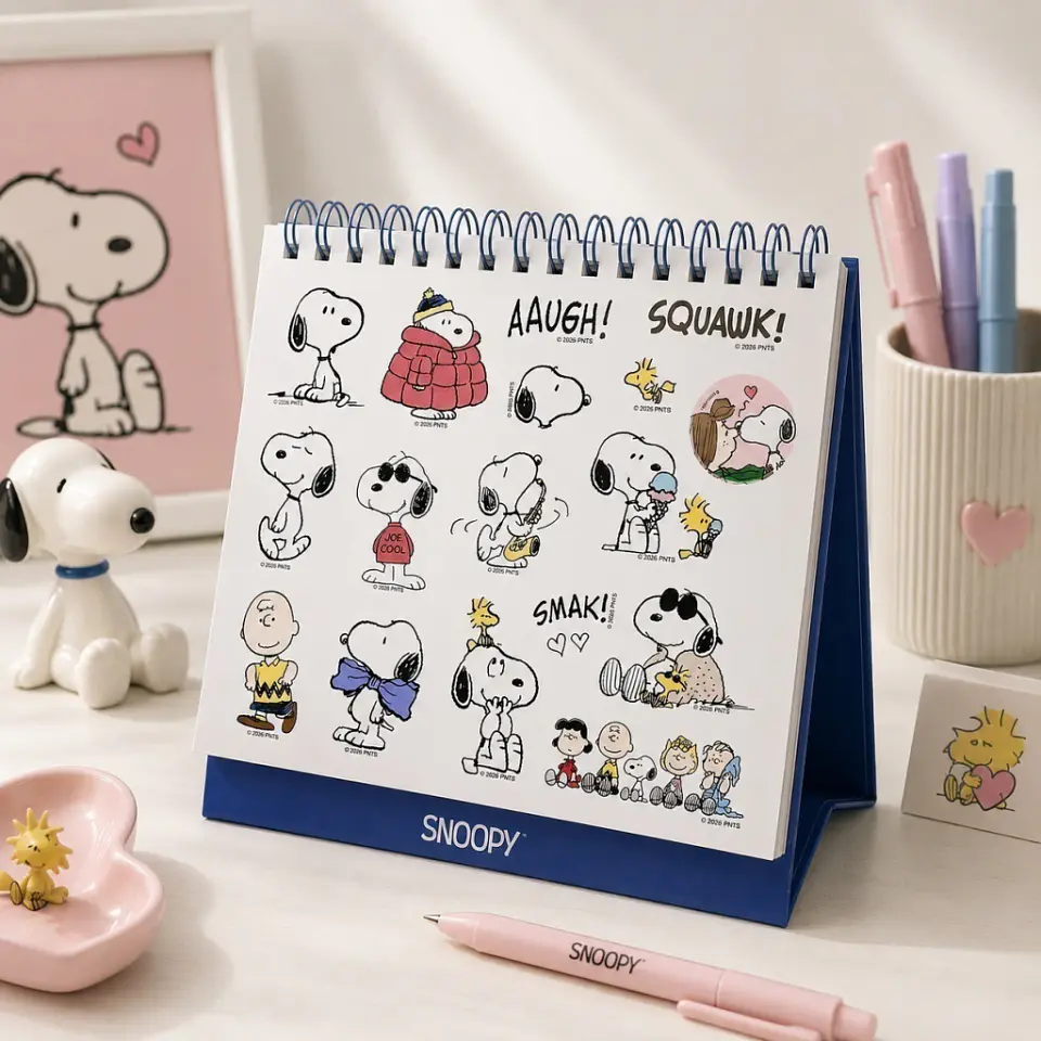 Calendario De Escritorio 2027 Mooving - Snoopy 2