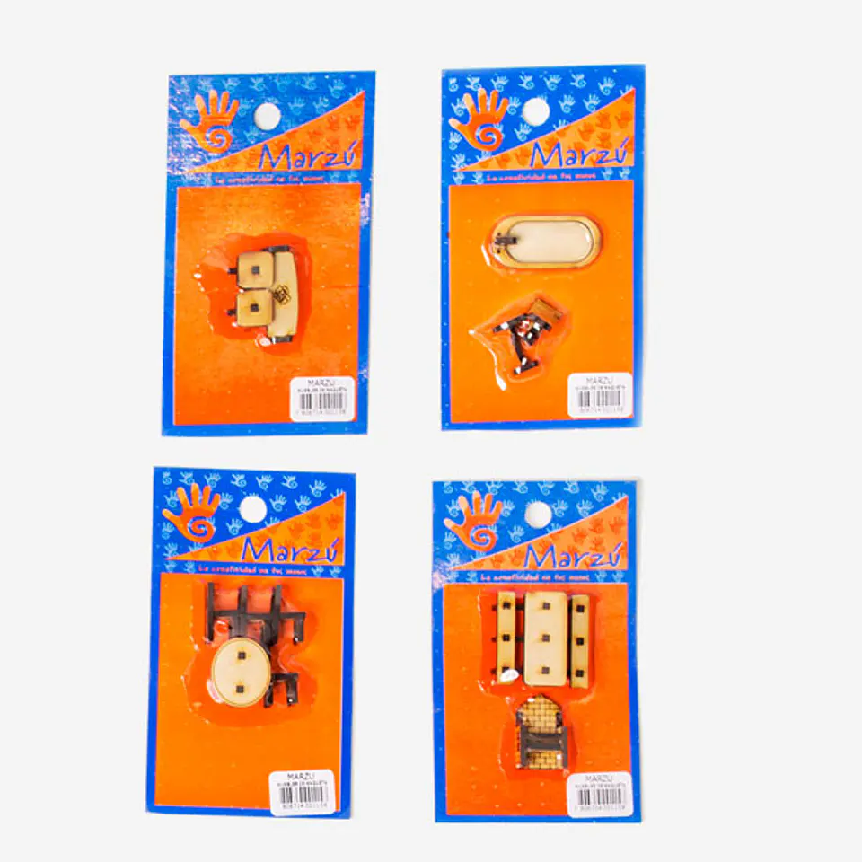 Set de mini muebles para maquetería Marzú 2