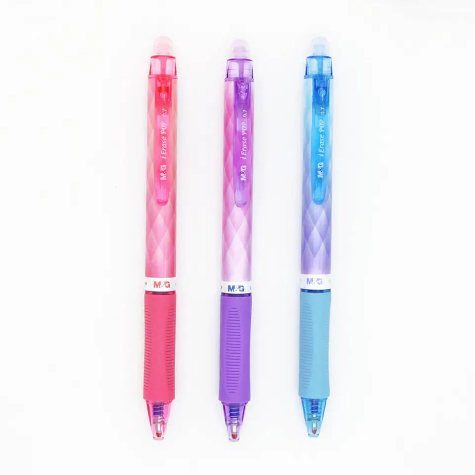 Bolígrafo de gel borrable retráctil 0,7mm azul M&G 1