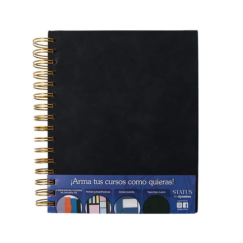 Cuaderno Status 1/2 Oficio tapa dura 160 Hjs Dgnottas