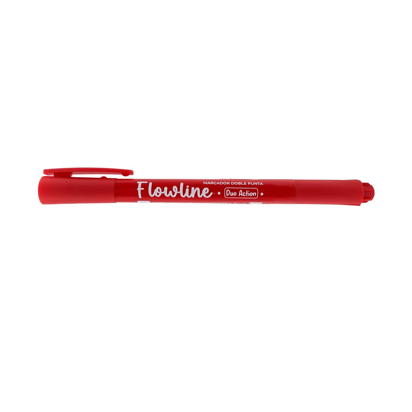 Marcador Doble punta Flowline Adetec Rojo 3